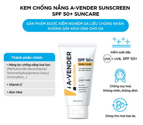 Kem chống nắng Avender